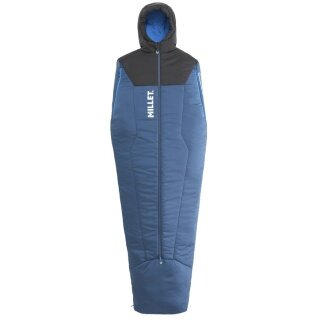 Millet Sleeping Bag Bossons 5° Reg (2-Season Sleeping Bag, Zip Opening) - denim blue