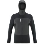 Millet Softshell Jacket Fusion XCS Hoodie (windproof, maximum freedom of movement) black/dark grey men's
