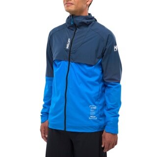 Millet Softshell Jacket Intense Windbreaker (Stretch Material, Windproof) Icon Blue/Denim Blue Men's