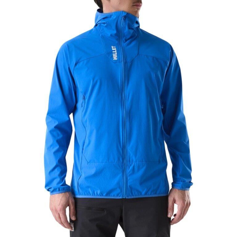 Millet Softshell Jacket Kamet XCS Light Hoodie (breathable, optimal freedom of movement) blue men's