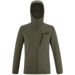 Millet Softshell Jacket Magma Shield Hoodie (comfortable wearing experience) khaki green men's