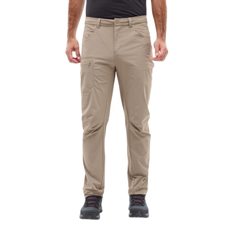Millet Trekking Hiking Trousers Ubic Stretch Pant (Stretch material, optimal freedom of movement) long beige/brown men's