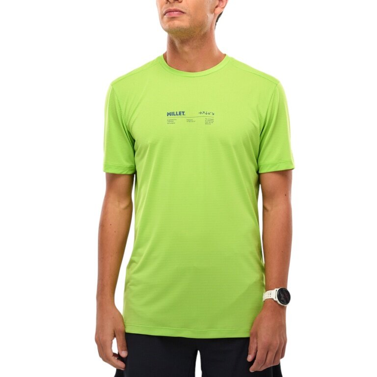 Millet Wander-/Freizeit T-shirt Intense Essential TS (4-way stretch, ultra-lightweight, quick-drying) green men's