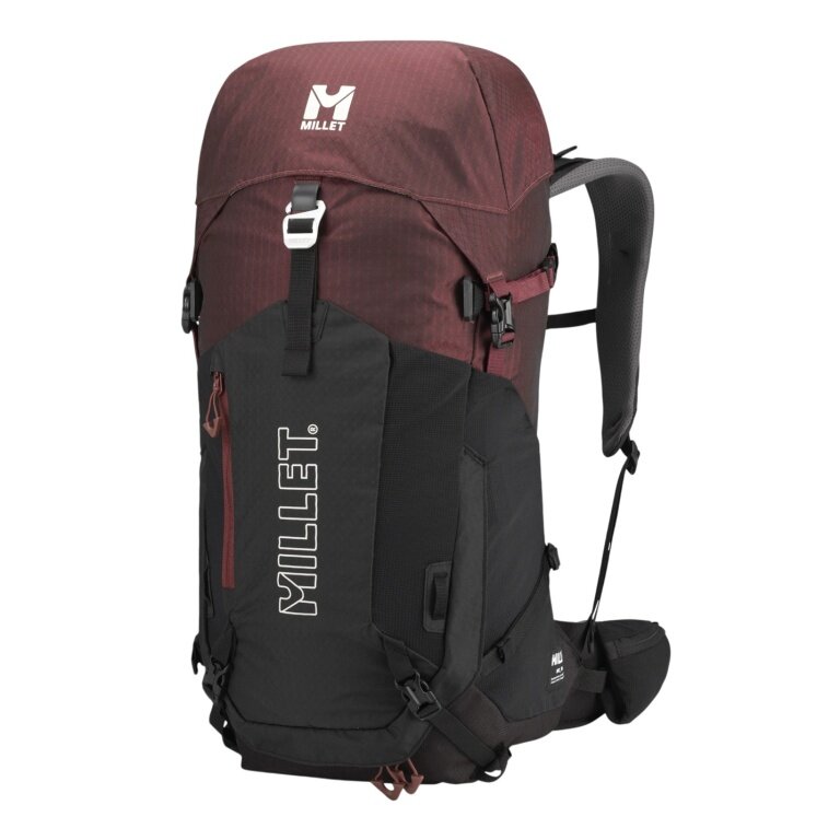 Millet Hiking Backpack Ubic 30 (for day trips, comfortable carrying system, versatile) 2026 black/red - 30 litres