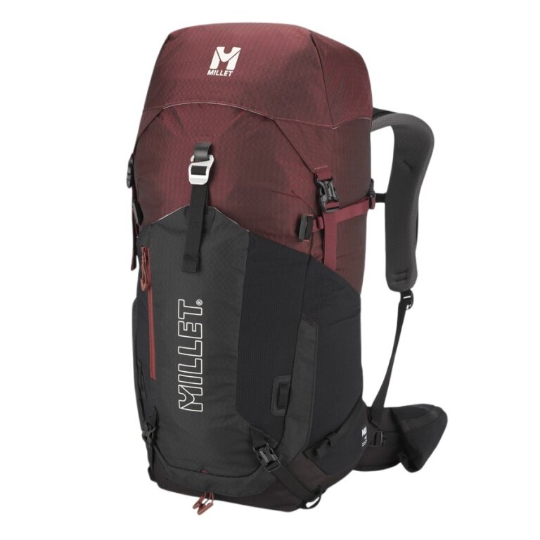 Millet Hiking Rucksack Ubic 40 (for multi-day tours, comfortable carrying system, versatile) 2026 black/red - 40 litres