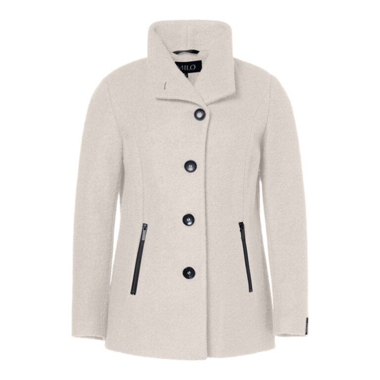 Milo Coat (Stand-up Collar) Nala Off-white Ladies