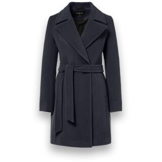 Milo Winter Coat Wanya (Wool Blend) Navy Blue Ladies