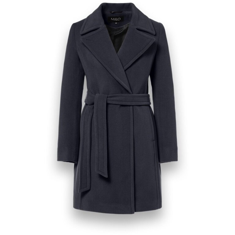 Milo Winter Coat Wanya (Wool Blend) Navy Blue Ladies