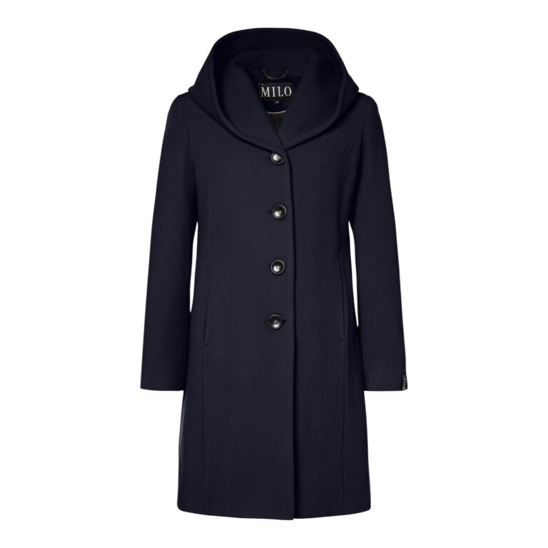 Milo Winter Coat Bella (Wool Blend, with Hood) 2026 Navy Blue Ladies