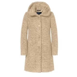 Milo Winter Coat Stella with Hood (Teddy Fur) Sand Brown Ladies