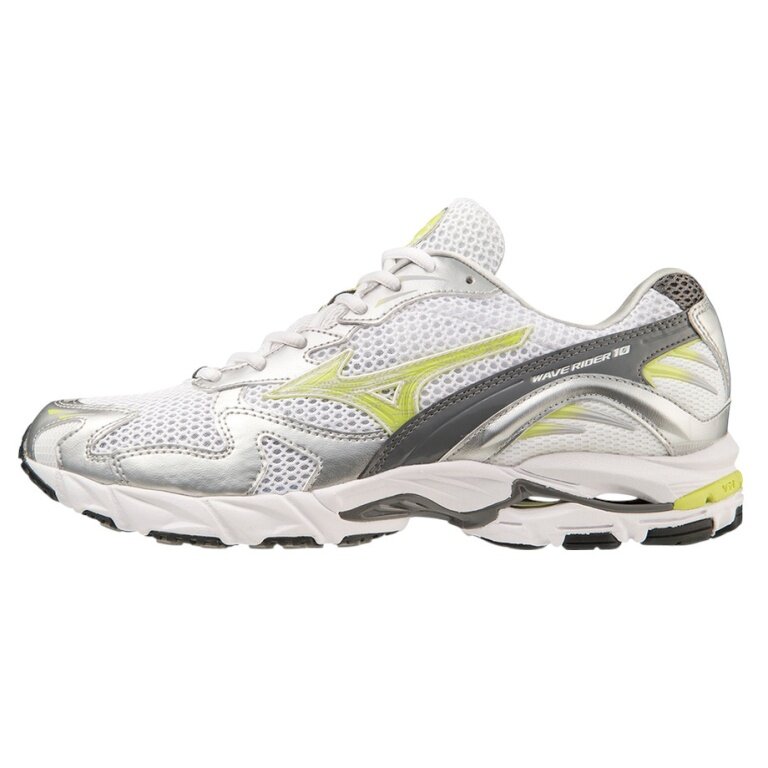 Mizuno sneaker running shoes Wave Rider 10 white/silver men's