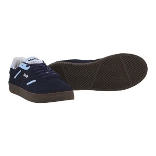 MoEa Sneaker Gen9 - Pet Navy & Sky Blue Suede - navy blue