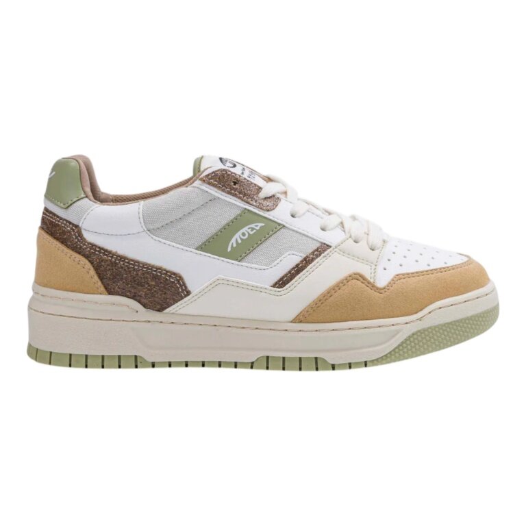 MoEa Sneaker Echo - Palm - brown/aloe green