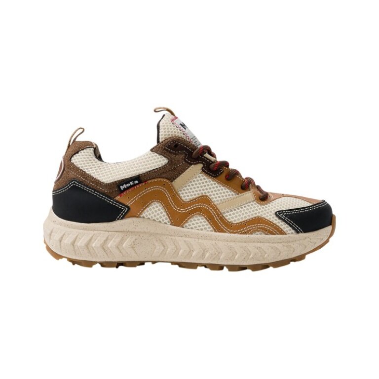 MoEa Sneaker Gen7 - Com Beige & Brown - beige/brown/navy