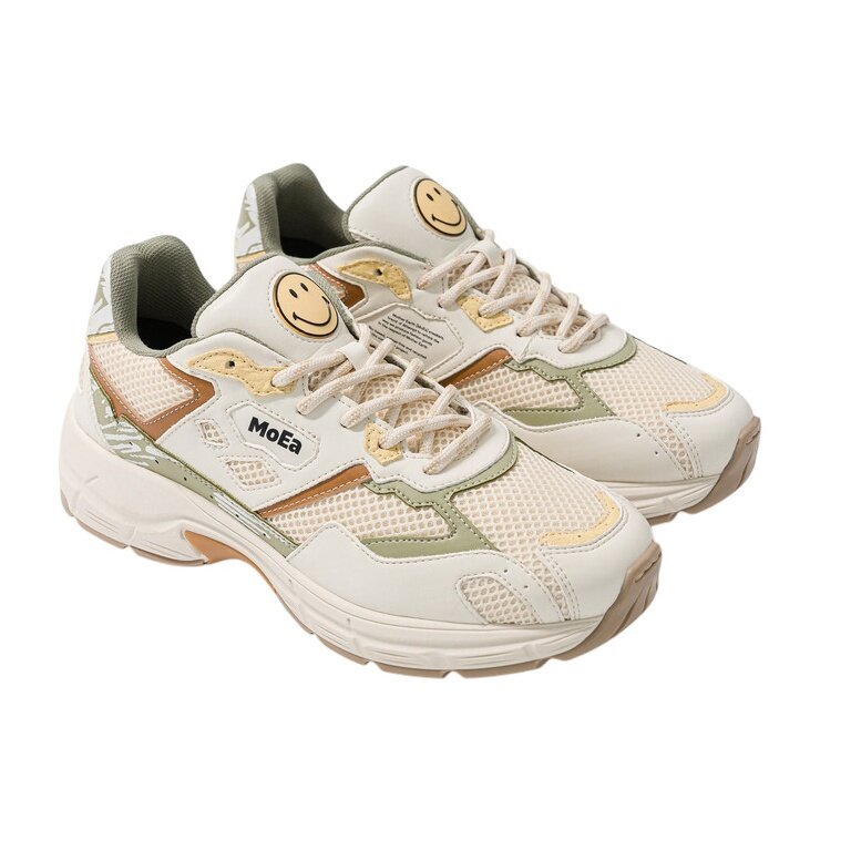 MoEa Sneaker Gen8 - Smiley Nature Drop - beige/green Ladies
