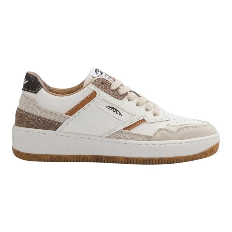 MoEa Sneaker Origin - Palm - white/brown