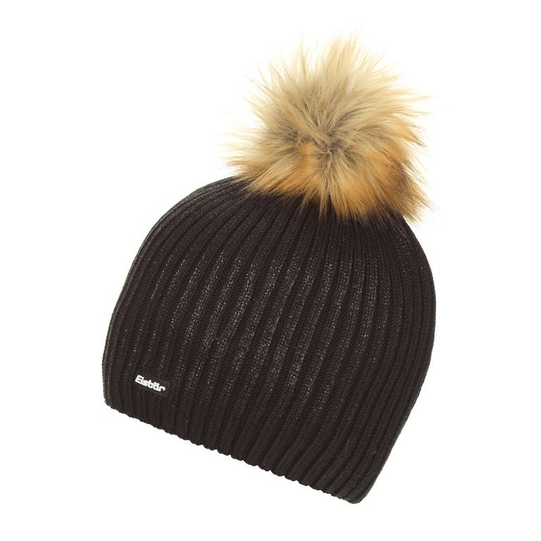 Polar Bear Hat (Pom Pom) Grania Lux Black Women