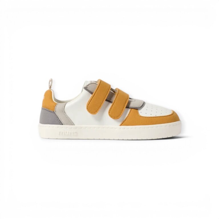 Muris Barefoot Shoes Sneakers Petra Junior mustard yellow/white Children