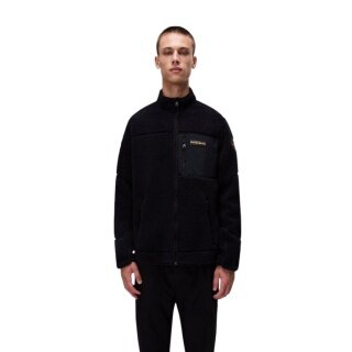 Napapijri Fleece Jacket Yupik Full-Zip Black Men's