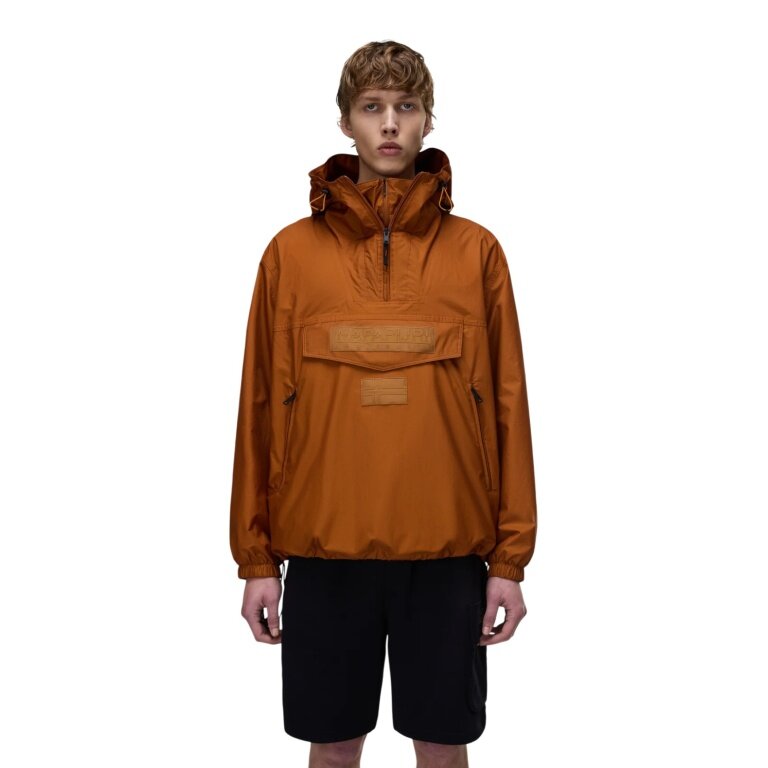 Napapijri transitional jacket Rainforest Next WB (anorak jacket, water-repellent) brown men's