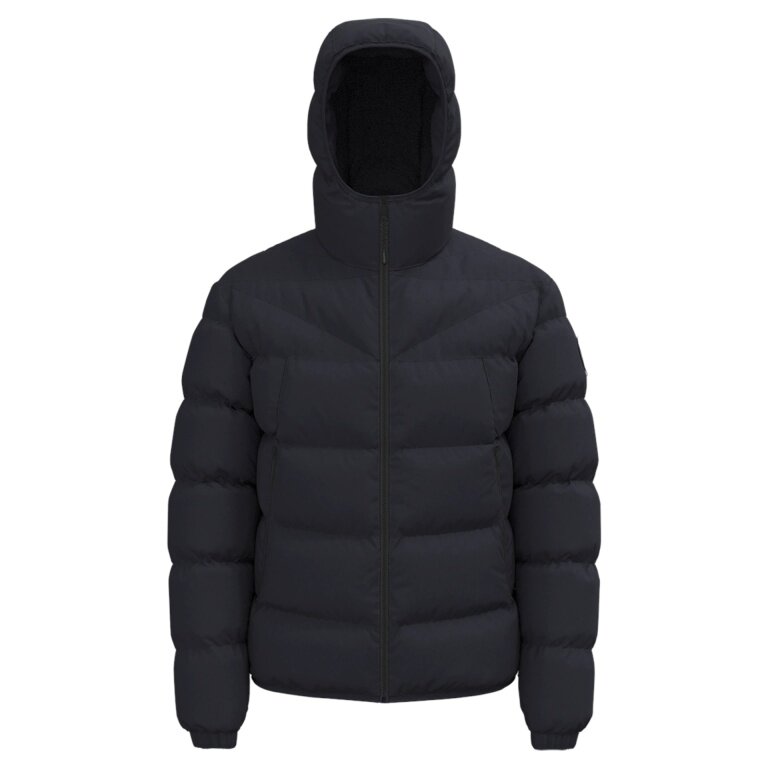 Napapijri Winter Quilted Jacket Molveno with Hood (Thermofibre™ Insulation) Dark Blue Men's
