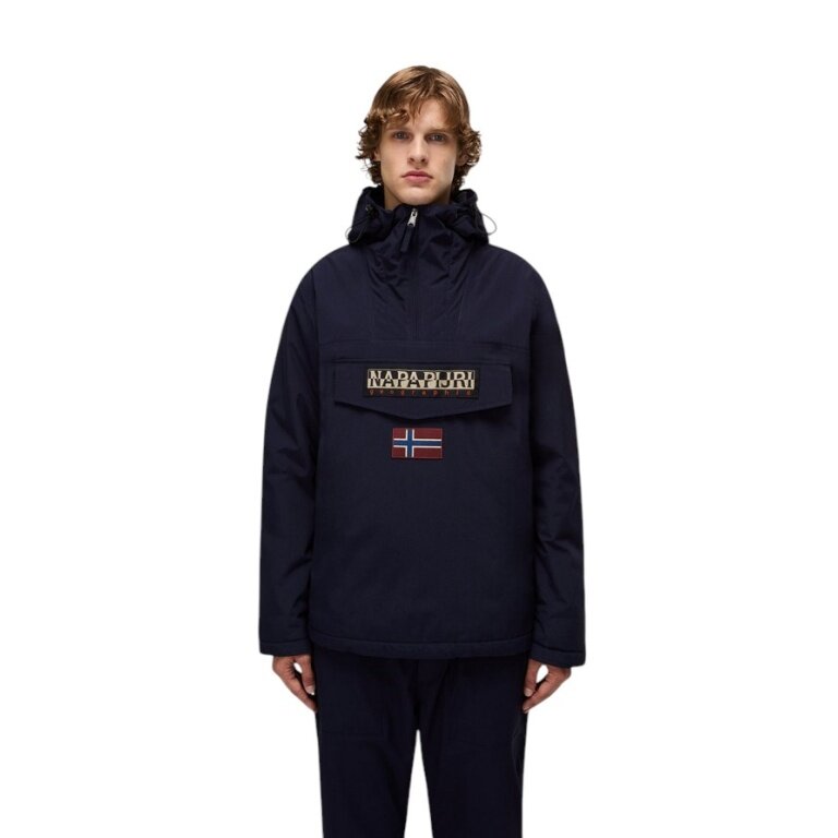 Napapijri All-Season Jacket Rainforest Winter 3 (Anorak Jacket, Insulated Padding) Dark Blue Men's