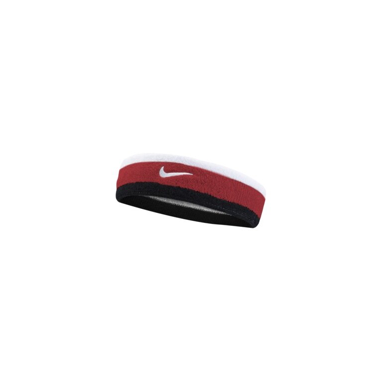 Nike Headband Swoosh (70% Cotton) white/red/black - 1 piece