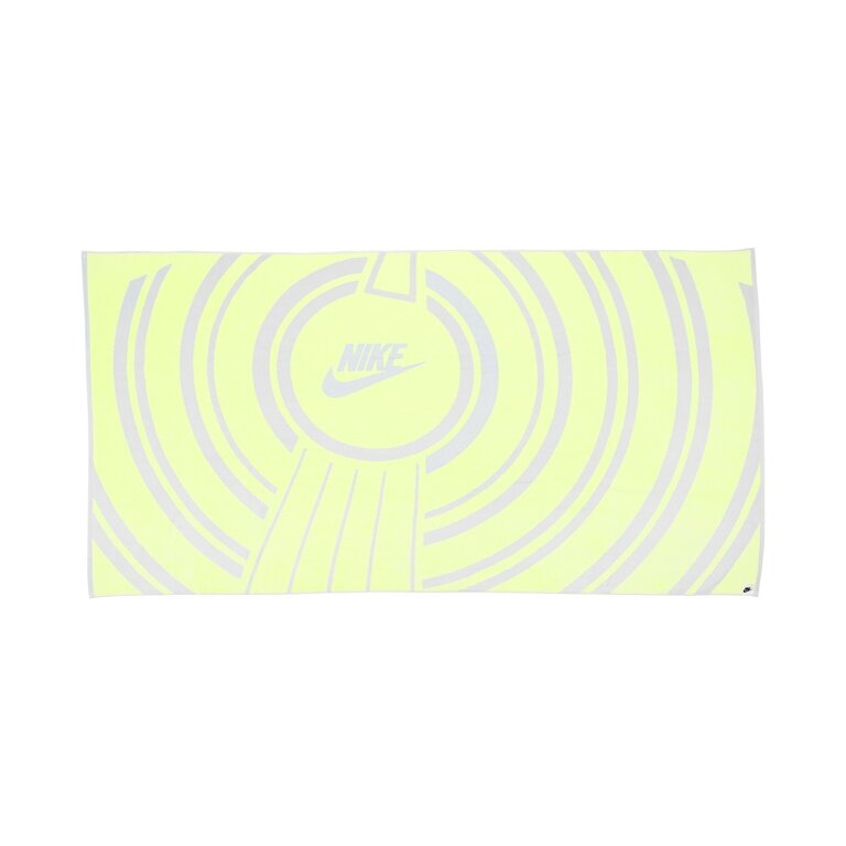 Nike Oversized Beach Towel Retro (Cotton) lime/white 180x100cm