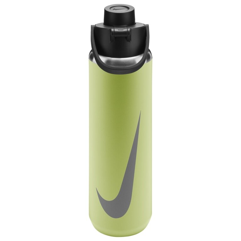 Nike Recharge Chug Bottle Stainless Steel Graphic lime/silver 709ml