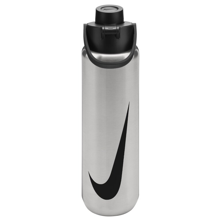 Nike Recharge Chug Bottle Stainless Steel Graphic Steel Grey/Black 709ml