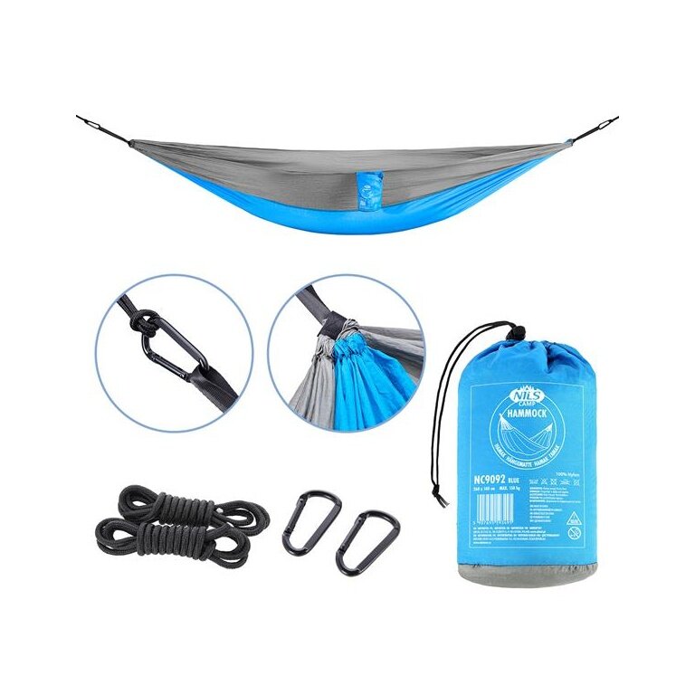 Nils Camp Hammock NC9092 Tourism (compact, easy to hang) blue 290x140cm