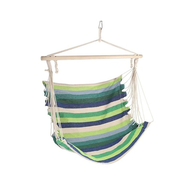 Nils Camp Hanging Chair NC3106 (Wooden Beams, TC Material, max. User Weight: 120 kg) Green 102x100cm