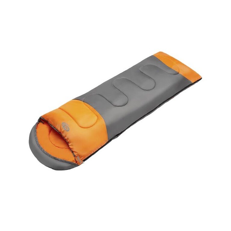 Nils Camp Sleeping Bag NC2008 Size L (2-Season Sleeping Bag) Orange/Black 185x75cm