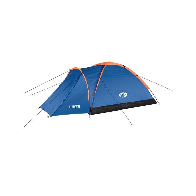 Nils Camp Camping Tent Hiker NC6010 - water-repellent, 1 entrance, for 2 persons - blue