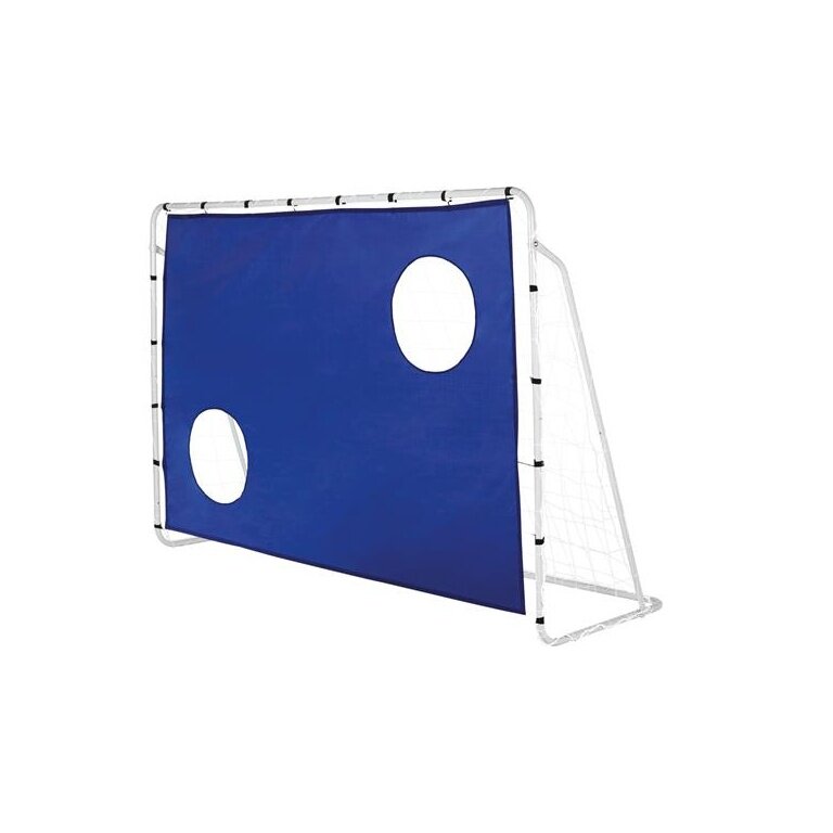 Nils Camp Football Goals NT7888 with Training Panel - 215cm - white