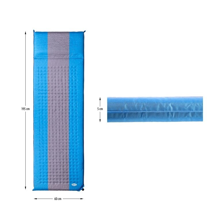 Nils Camp Sleeping Mat NC4340 (self-inflating) blue/grey 195x60x5cm