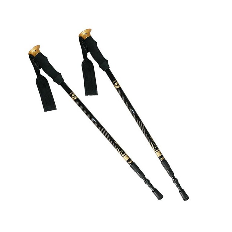 Nils Camp Hiking Poles NW-TK19 Trekking/Nordic Walking (Telescopic Poles, Rubber Tips, Adjustable Height) - 2 Pieces