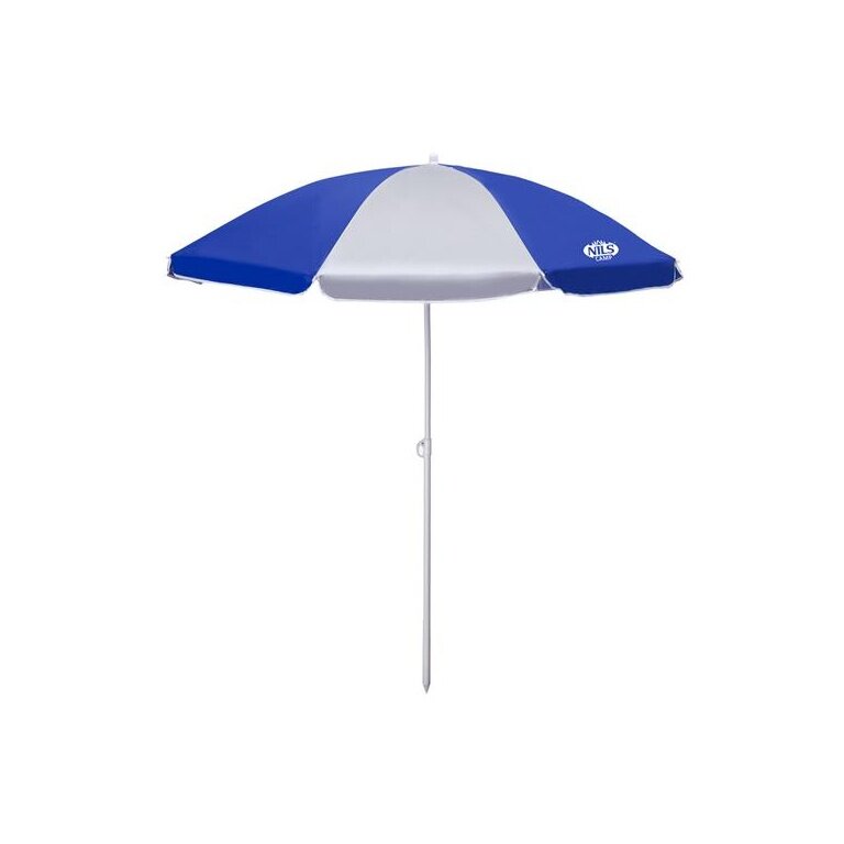 Nils Camp Beach Umbrella NC7813 (UV Protection) blue/white - 180x160x100cm