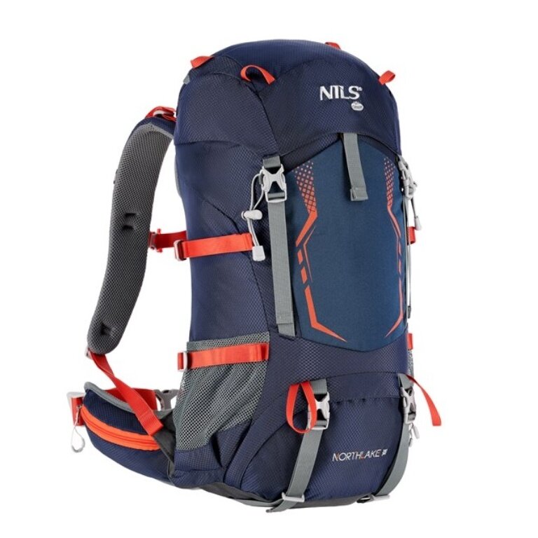 Nils Camp Hiking Rucksack NC1993 Northlake (for day and multi-day hikes) navy blue 30+10 litres