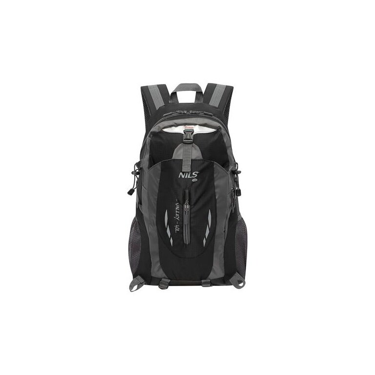 Nils Camp Hiking Backpack NC1749 Valley (for Day Trips) black/grey 40 litres