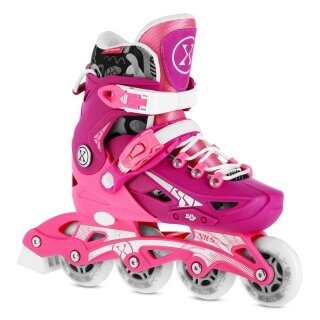 Nils Extreme Inline Skates NA1055 Blaze (Wheels: 64/70mm/82A, Bearings: ABEC 7) violet/pink girls