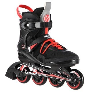 Nils Extreme Inline Skates NA14124 (Wheels: 80x24mm/82A, Bearings: ABEC 7) black/red men's