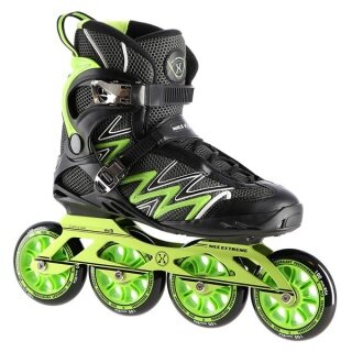 Nils Extreme Inline Skates NA8660 (Wheels: 100mm/85A, Bearings: ABEC 9) black/green ladies