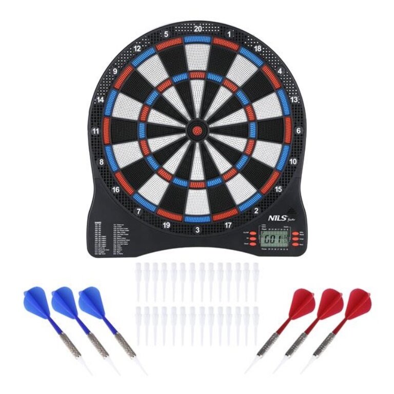 Nils Fun Electronic Dartboard TDE01 for up to 8 players (including 6 darts)