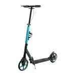 Nils Extreme Scooter HM124T with disc brake (foldable scooter, bearings: ABEC 7) black/turquoise