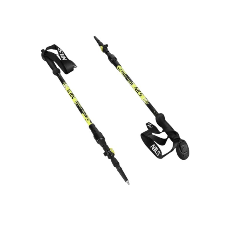 Nils Camp Trekking Poles TK8608 (Adjustable Hiking Poles) black/yellow - 2 pieces