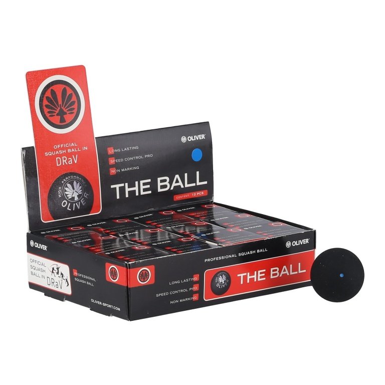 OLIVER Squash Ball (blue dot, fast speed) - 12 balls in a box