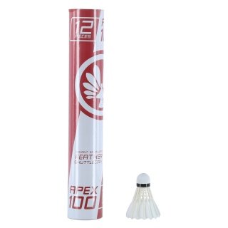 OLIVER Badminton Balls Apex 100 Premium Natural Feather White Pack of 12