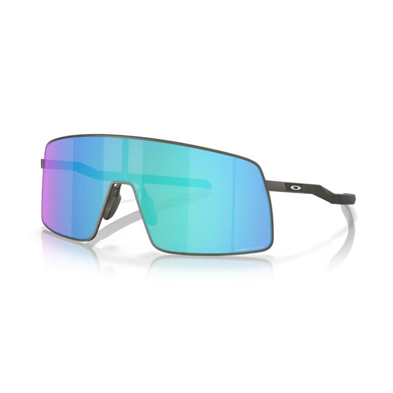 Oakley Sutro ti sunglasses (lens colour: Prizm sapphire) Satin lead - 1 pair of glasses with hard case
