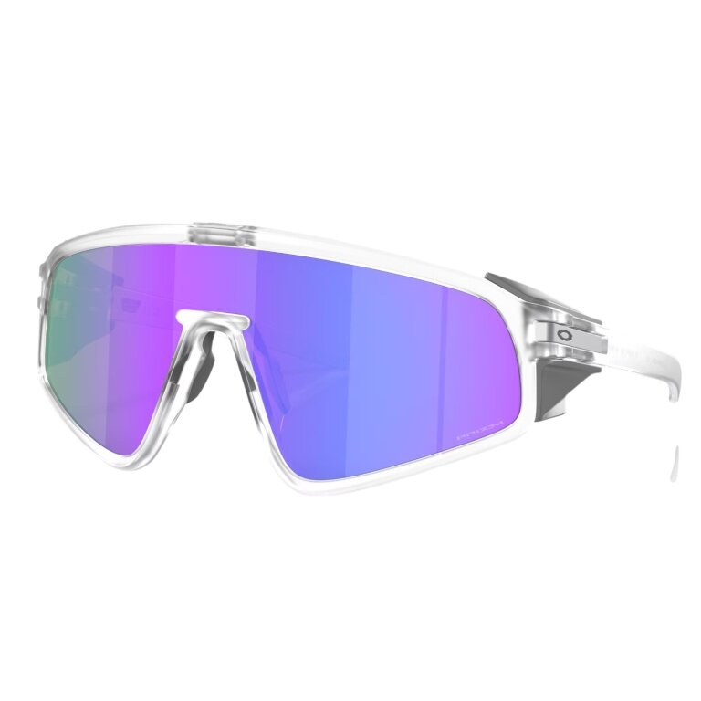 Oakley Latch panel sunglasses (lens colour: Prizm violet) transparent matte - 1 pair of glasses